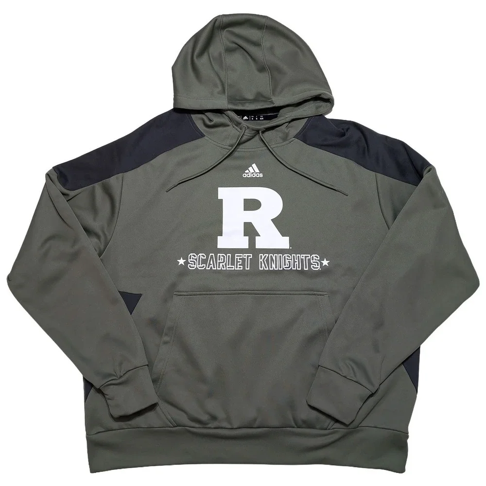 ADIDAS Rutgers Scarlet Knights Military Salute to Service Hoodie Green‎ Men's XL